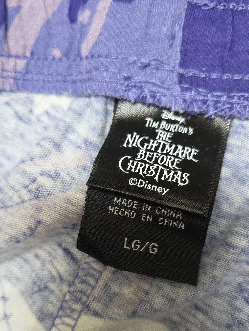 (#3C) Disney Purple Skull Camo Pajama Pants - Picture 2 of 5